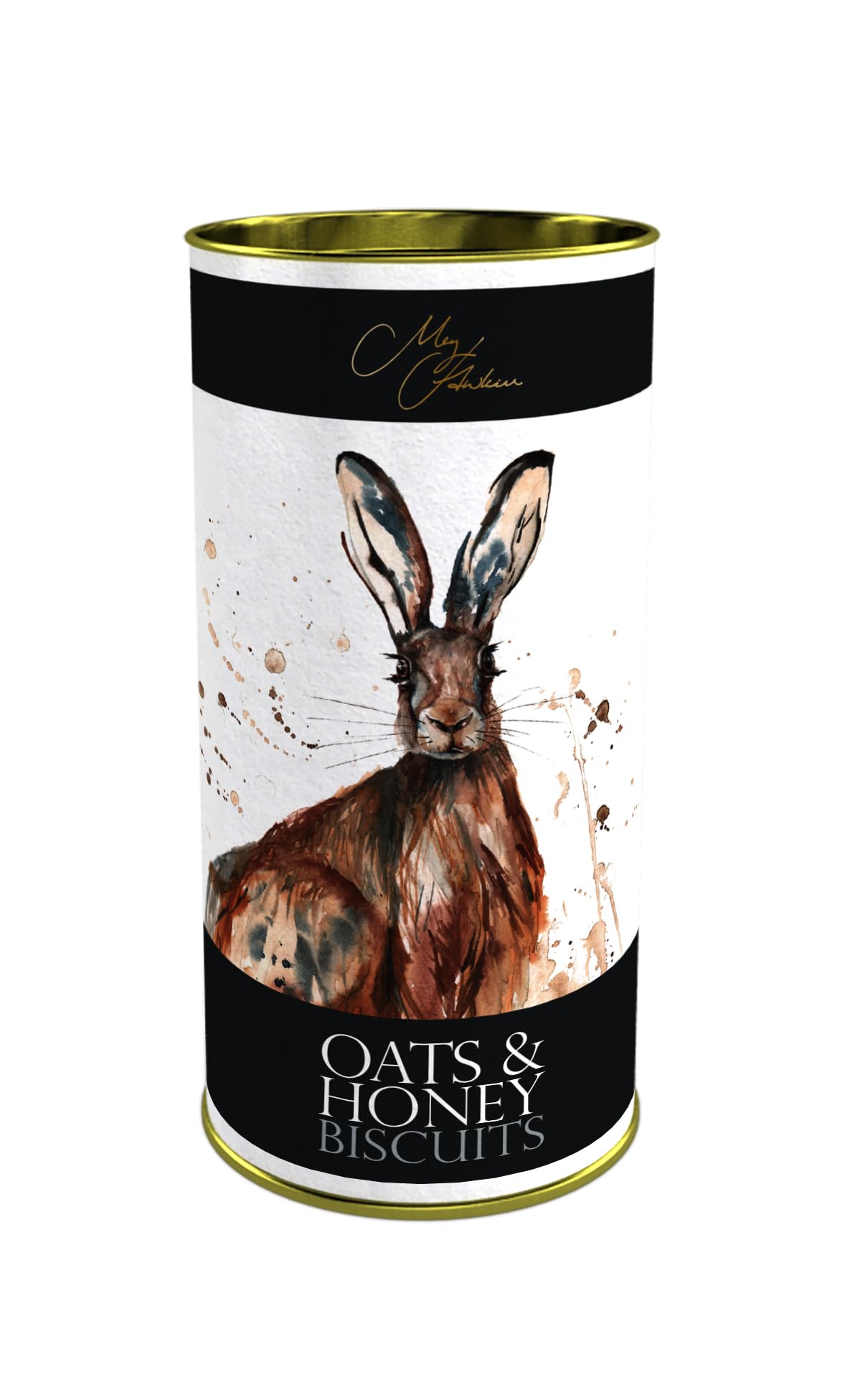 Meg Hawkins - Oats & Honey Biscuits in Hare Drum | 160g Naturally Sweet