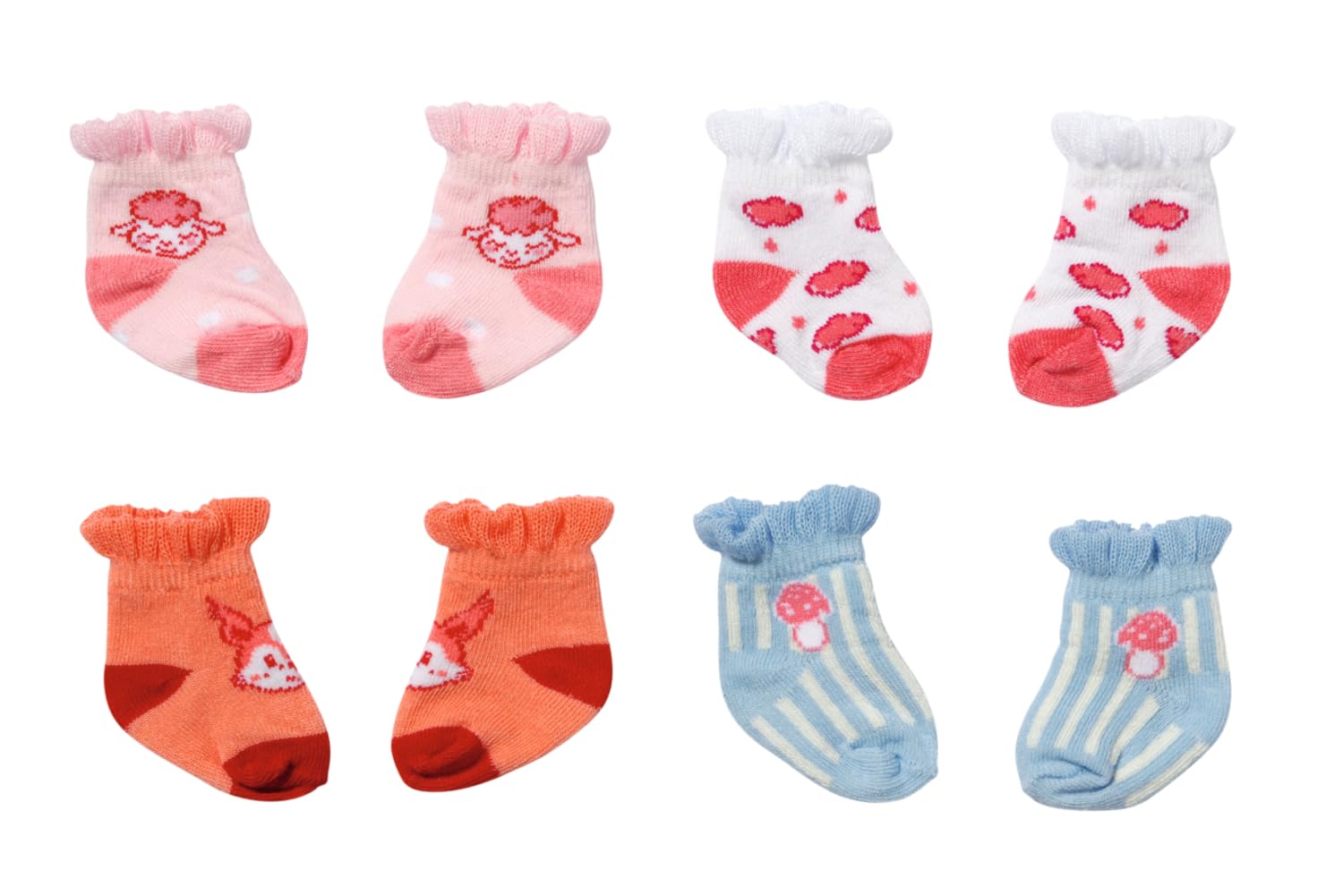 Baby Annabell Doll Socks - 2 Pack Assorted, Fits Up to 43cm Dolls | Ages 3+ 1