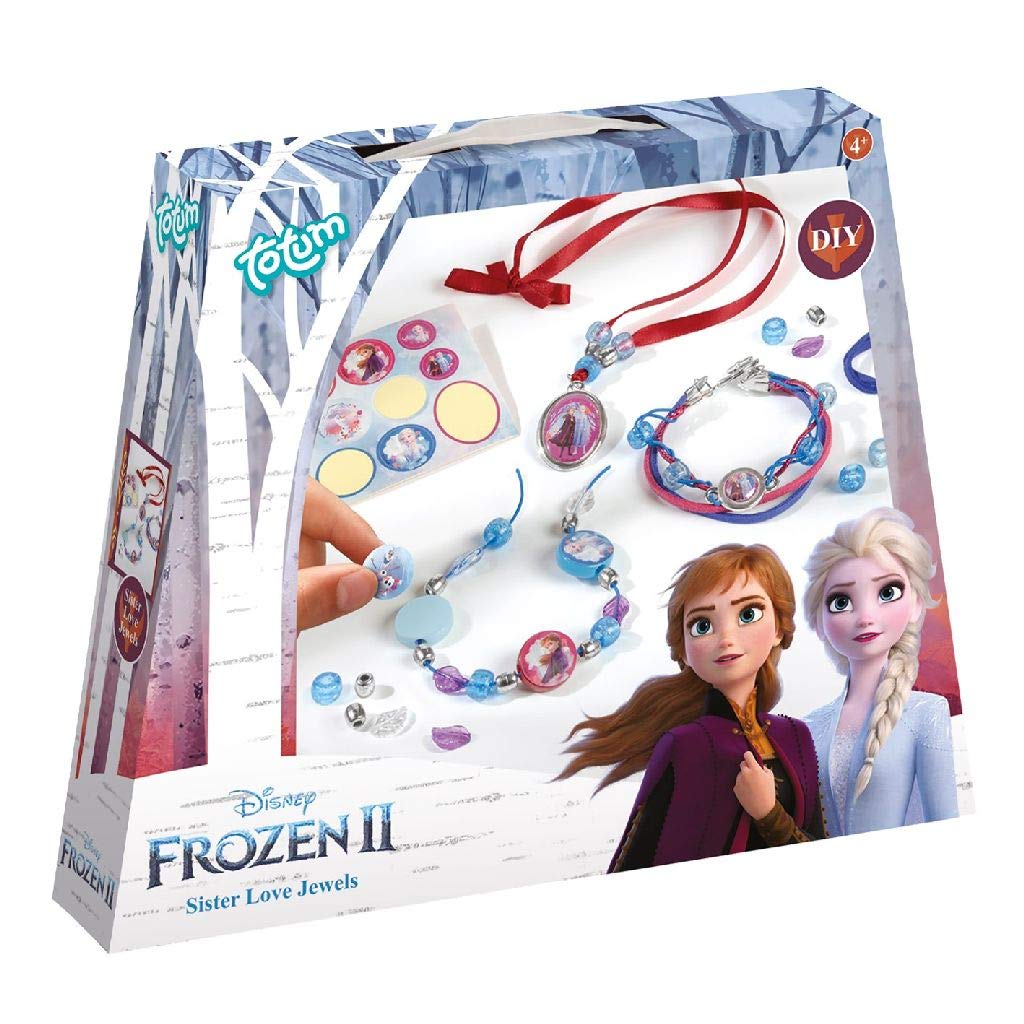 Disney Frozen II - Sisters Jewellery Craft Kit | Beads, Charms & Stickers | Ages 4+