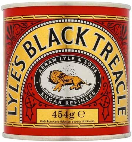 Lyle's Black Treacle 2 x 454g - Pure Cane Syrup for Baking and Cooking