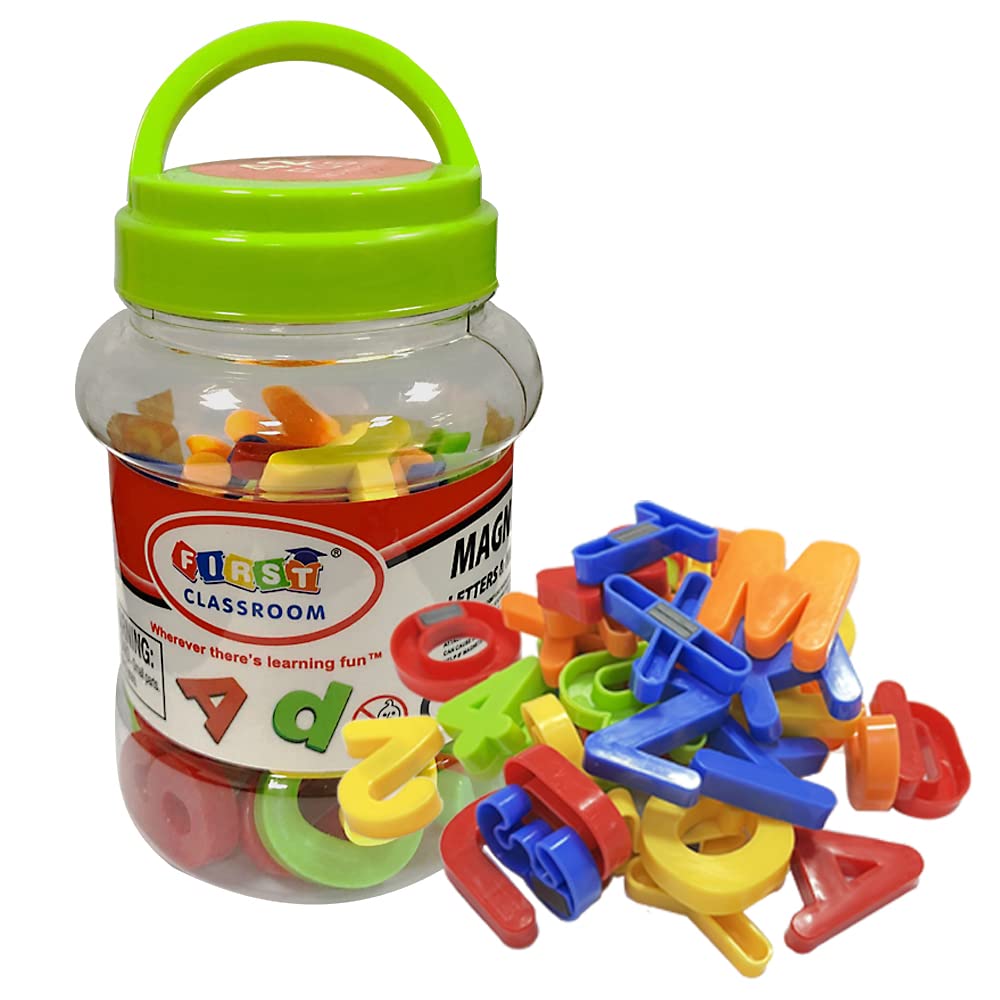 Ram ABC Magnetic Letters - 78-Piece Educational Set with Numbers & Colors