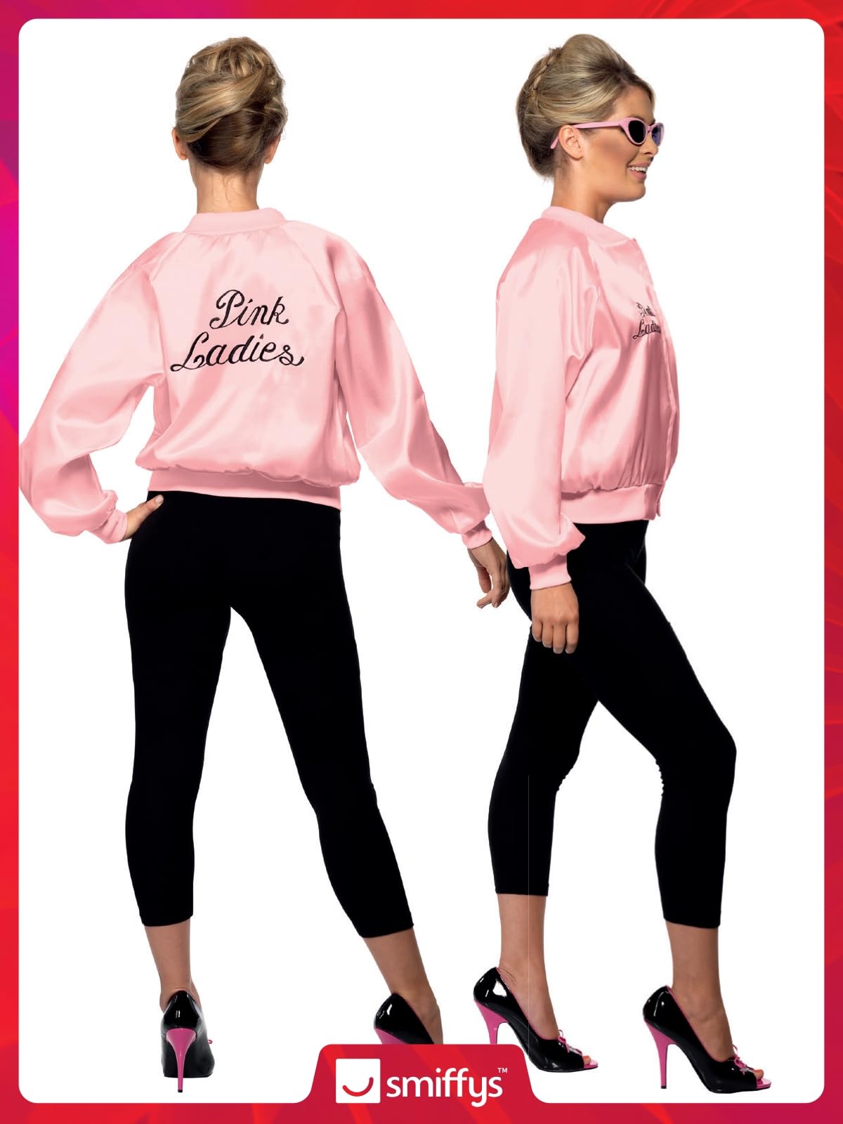 Smiffys Grease Pink Ladies Jacket - Officially Licensed Women's Costume 2