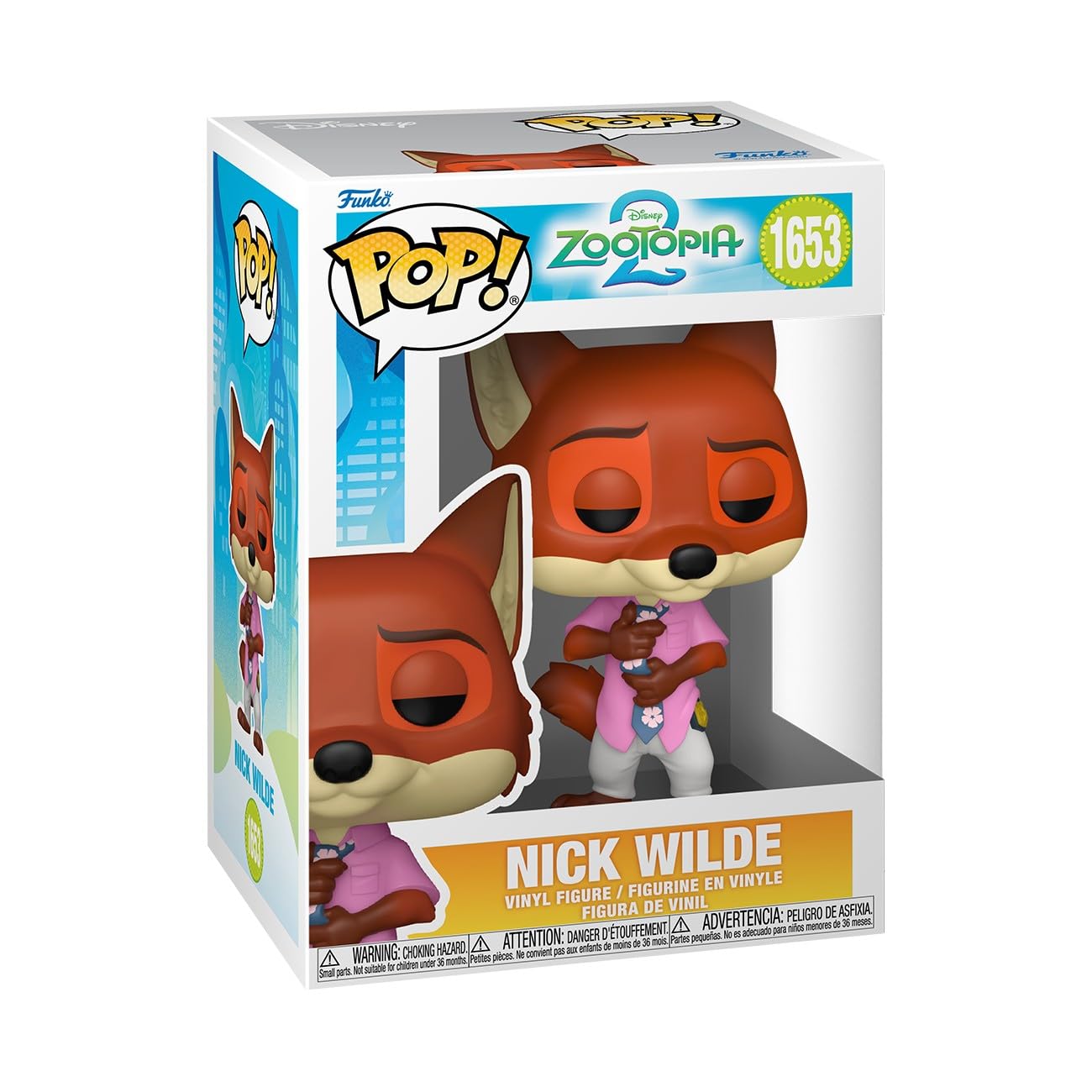 Funko Pop! Disney: Zootopia 2 - Nick Wilde Collectable Vinyl Figure | 3.75 in