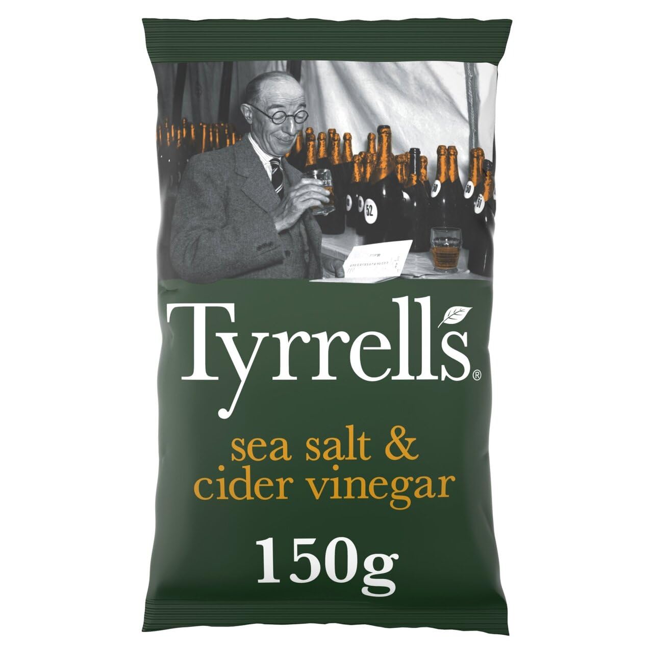 Tyrrells Sea Salt & Cider Vinegar Hand-Cooked Crisps 150g 1