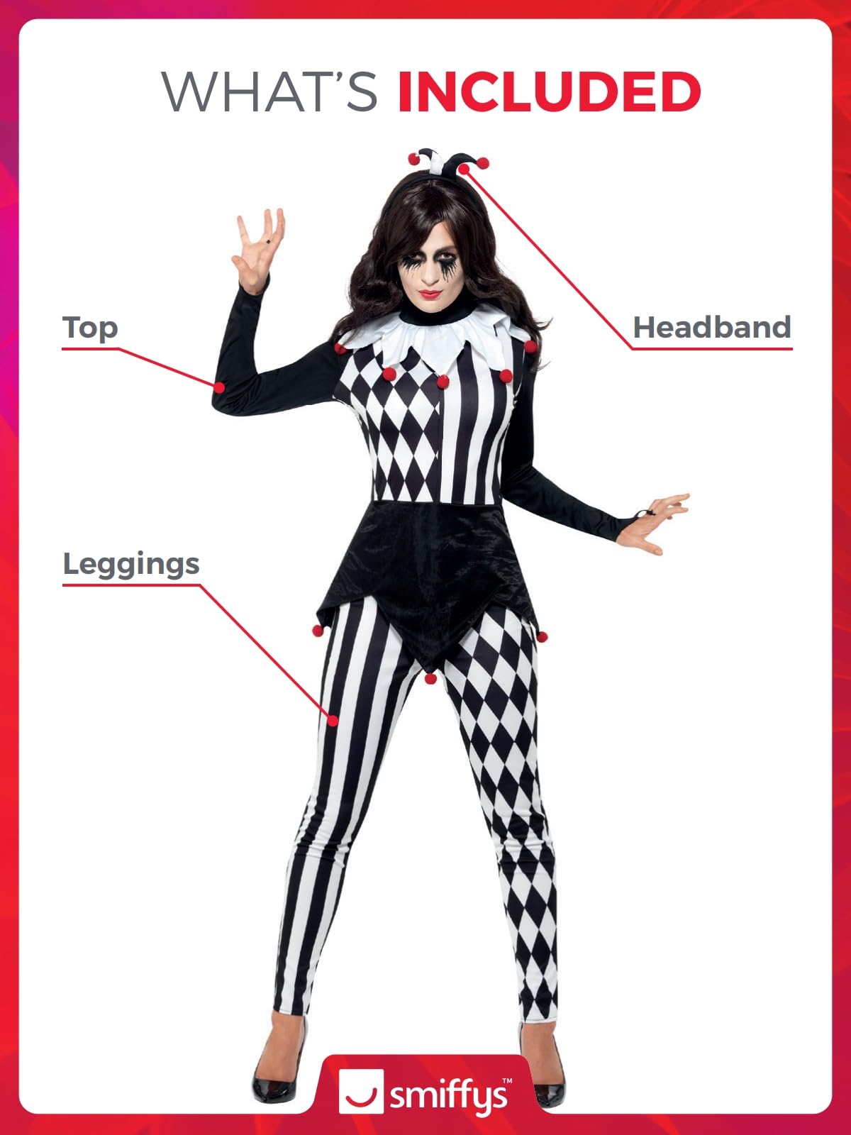 Smiffys Female Jester Costume - Adult 11