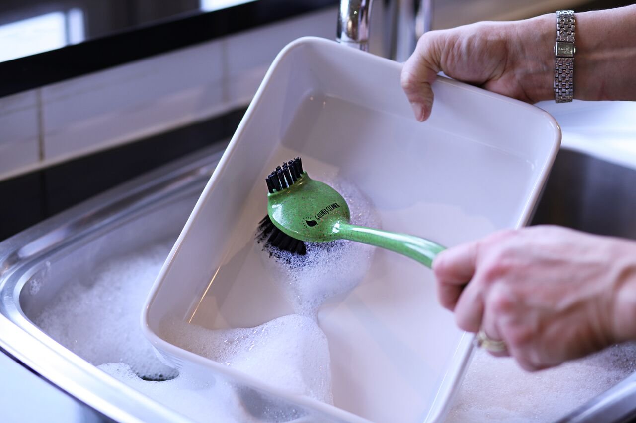 Greener Cleaner Dish Brush - Tackles Caked-On Food | Dishwasher Safe | Eco-Friendly 7