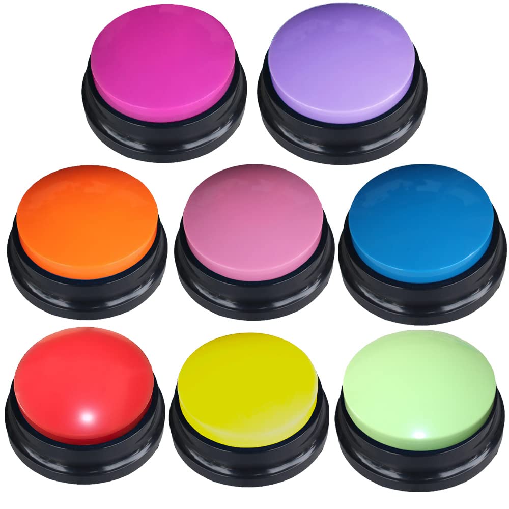 FRQNTKPA Voice Recording Buttons for Dog Training Communication - 30 Sec Record | 8 Pack