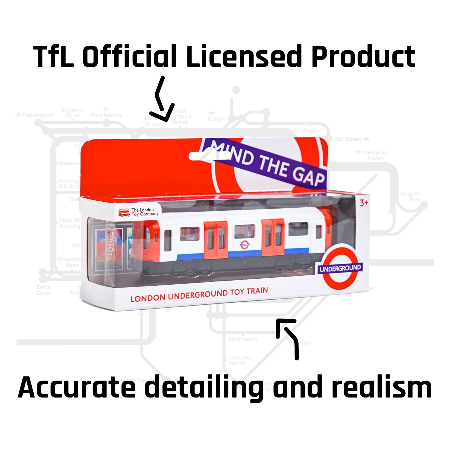 London Underground Train Toy Model - Realistic Plastic Collectible for Kids & Collectors 11