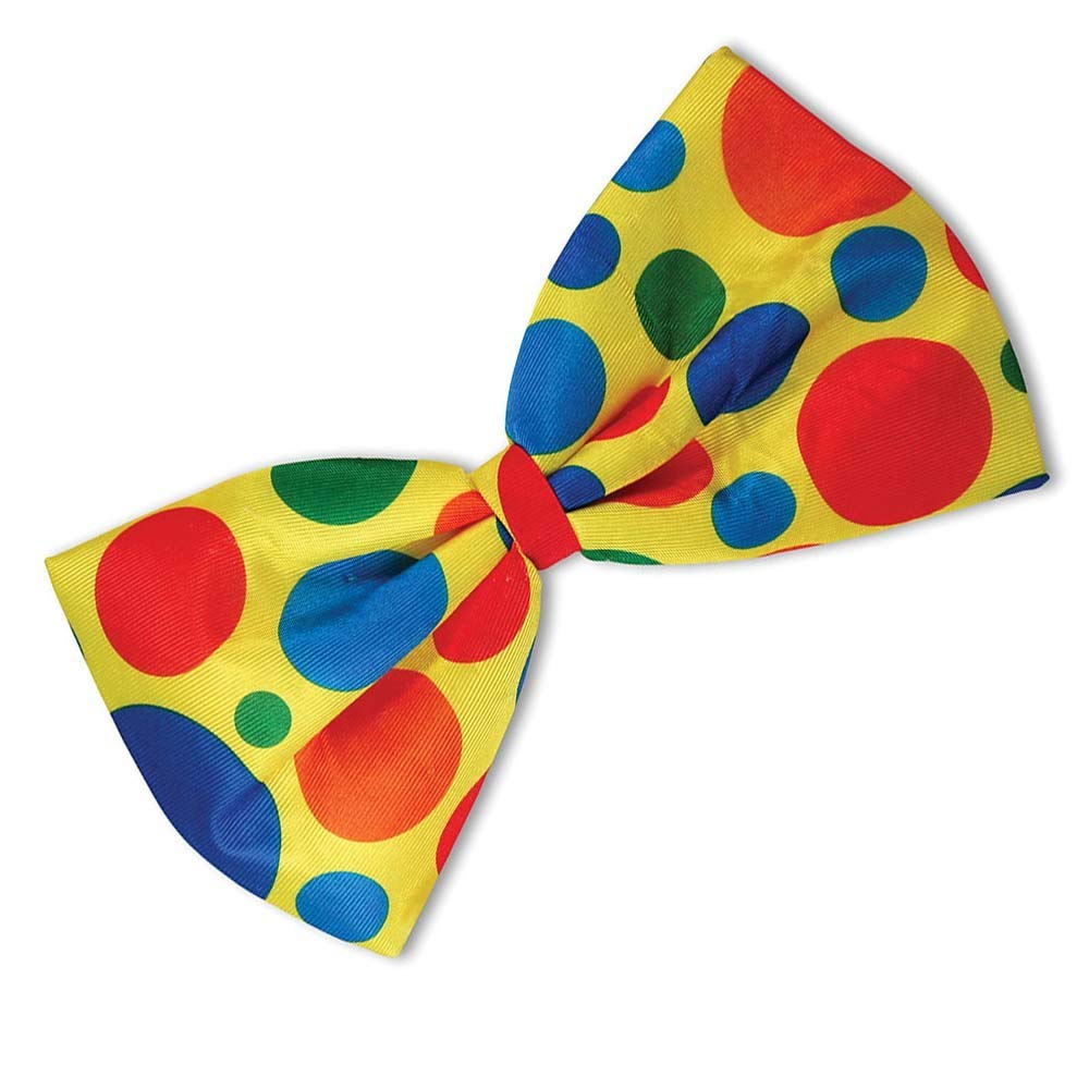SHATCHI Clown Jumbo Bow Tie Unisex Adult Fancy Dress Accessory 3