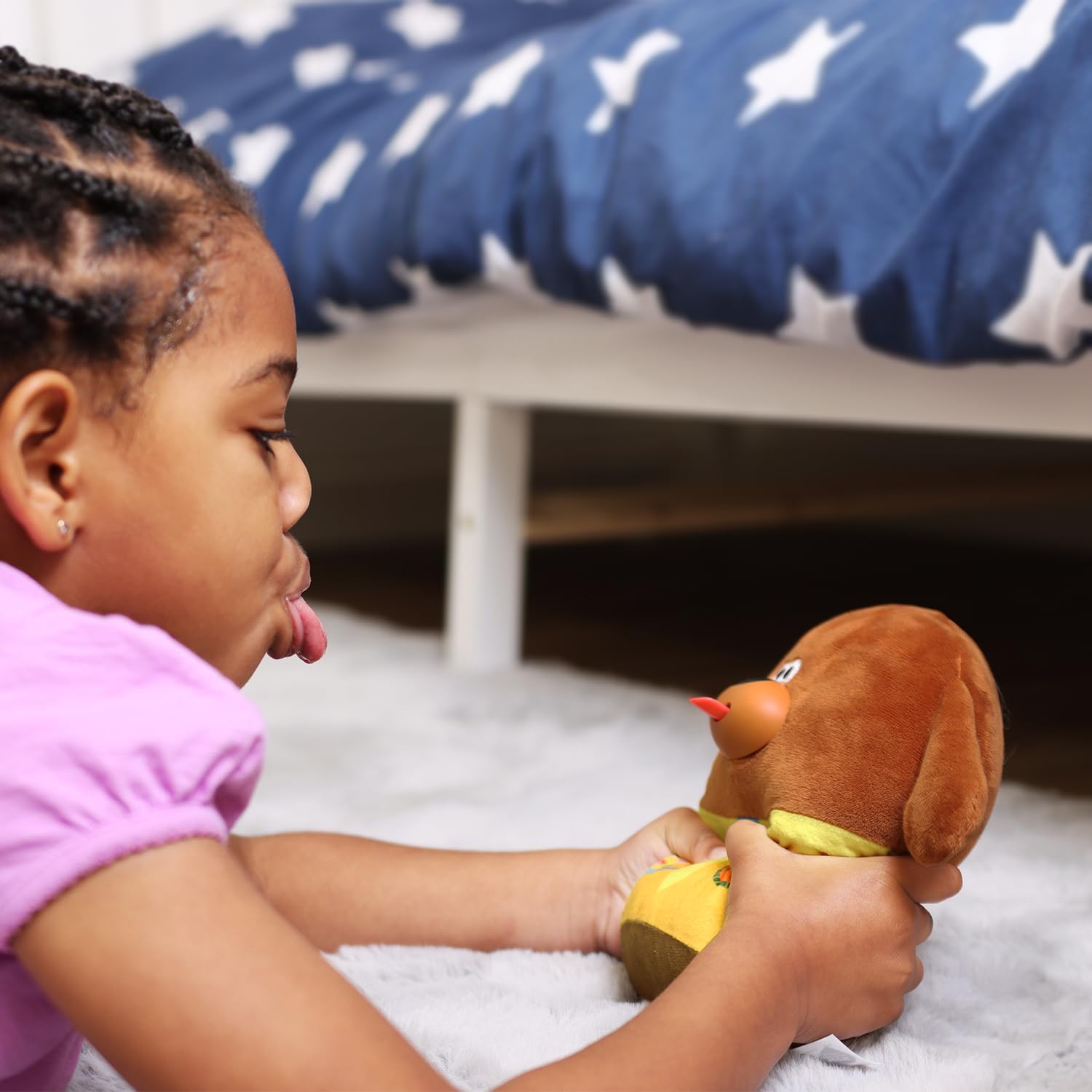 Hey Duggee Silly Sounds Duggee Teddy Bear - Squeeze & Laugh Interactive Plush Toy 3