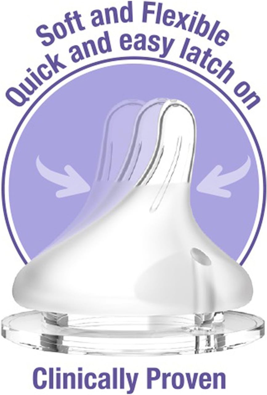 Lansinoh - Baby Bottles with NaturalWave Medium Flow Teat Nursing Bottles (LSH22)
