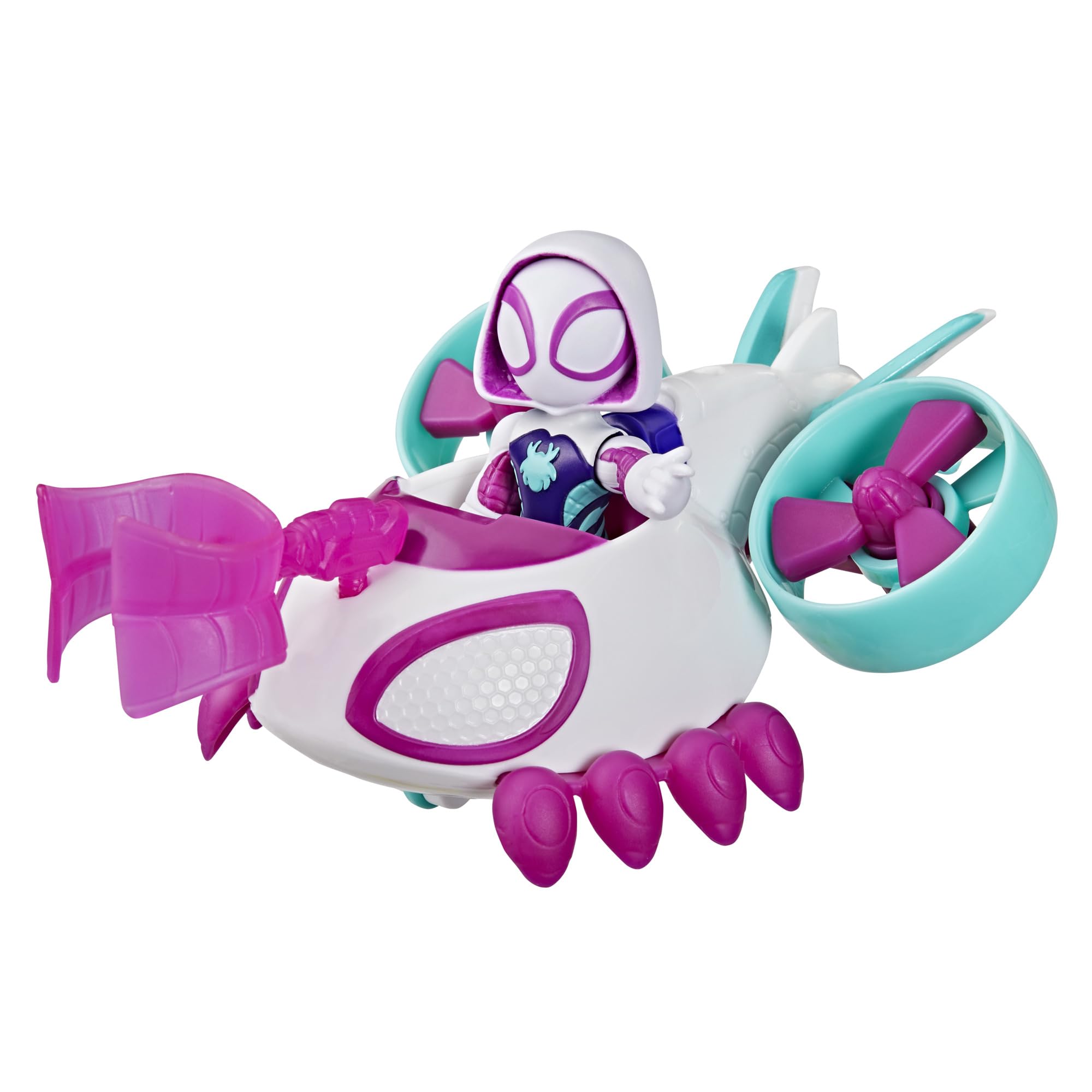 SPIDEY AND HIS AMAZING FRIENDS Ghost-Spider Copter Toy Vehicle with 3-inch Poseable Figure | Ages 3+