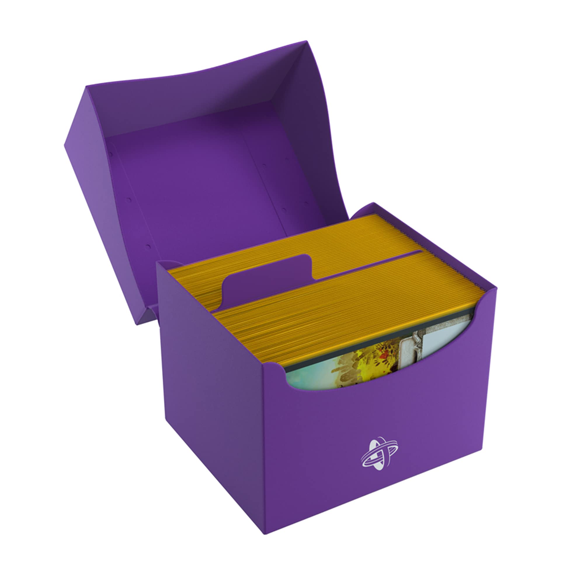 Gamegenic Side Holder 100+ XL Card Box - Purple | Holds 100 Double-Sleeved Cards | Portable 3