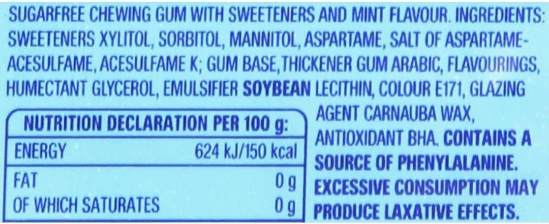 Extra - Peppermint Chewing Gum Sugar Free (84 g Multipack)