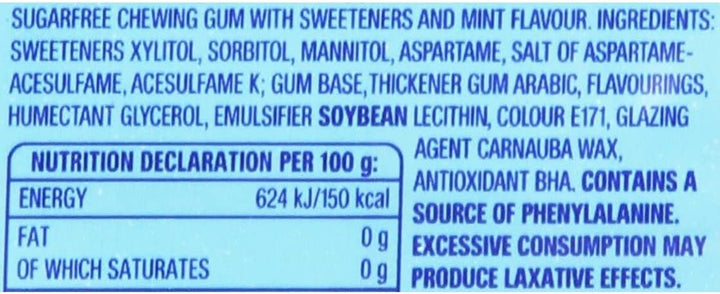 Extra - Peppermint Chewing Gum Sugar Free (84 g Multipack)