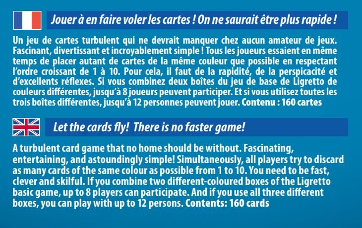 Schmidt Ligretto Blue Card Game | Ages 8+ | 2-4 Players | 15 Min Playtime