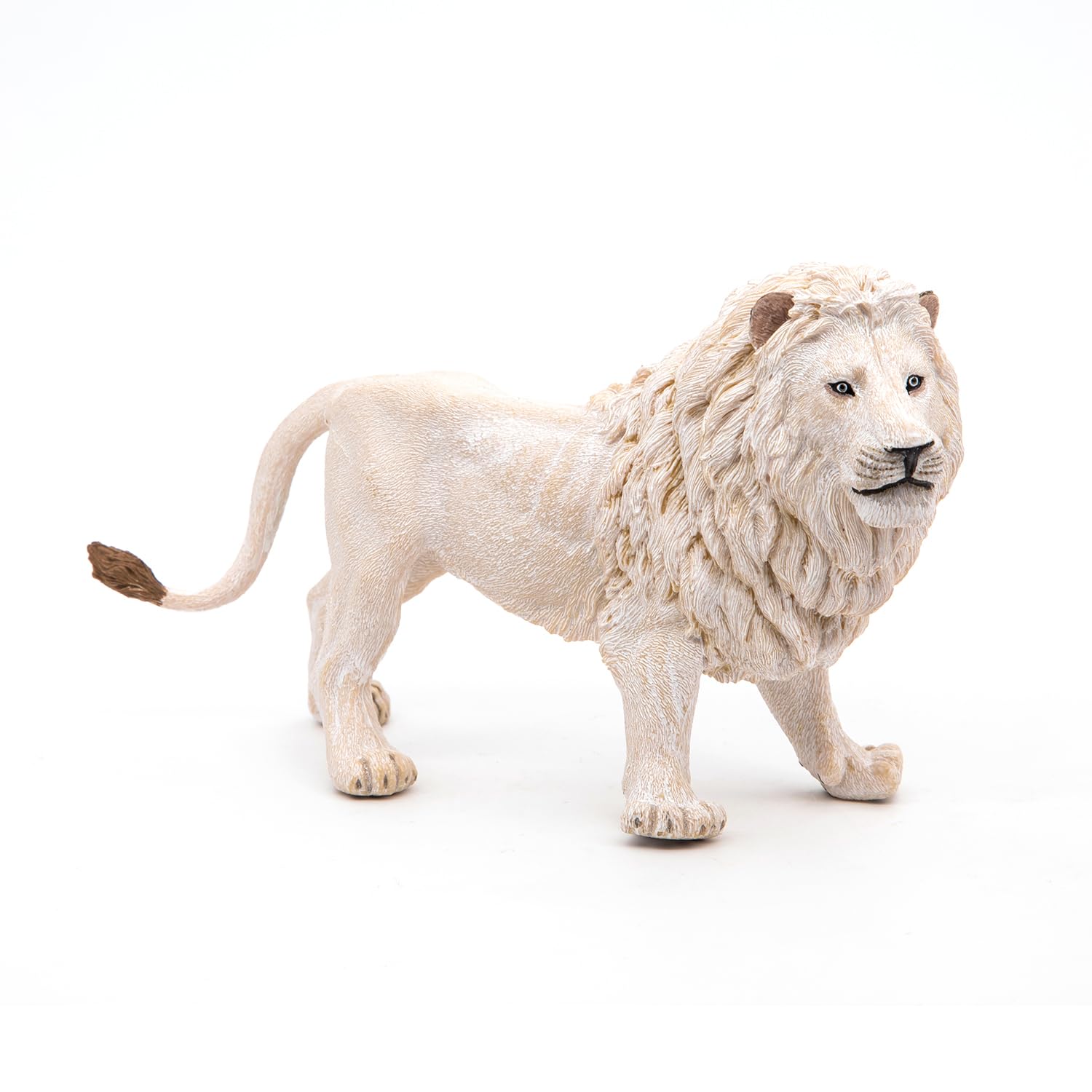 Papo White Lion Figurine - Wildlife Action Figure for Imaginative Play