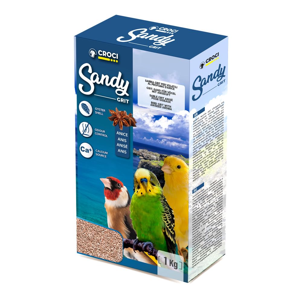 Croci Bird Sand & Grit with Calcium Carbonate - Supports Digestion & Growth | 1 kg Bag 1