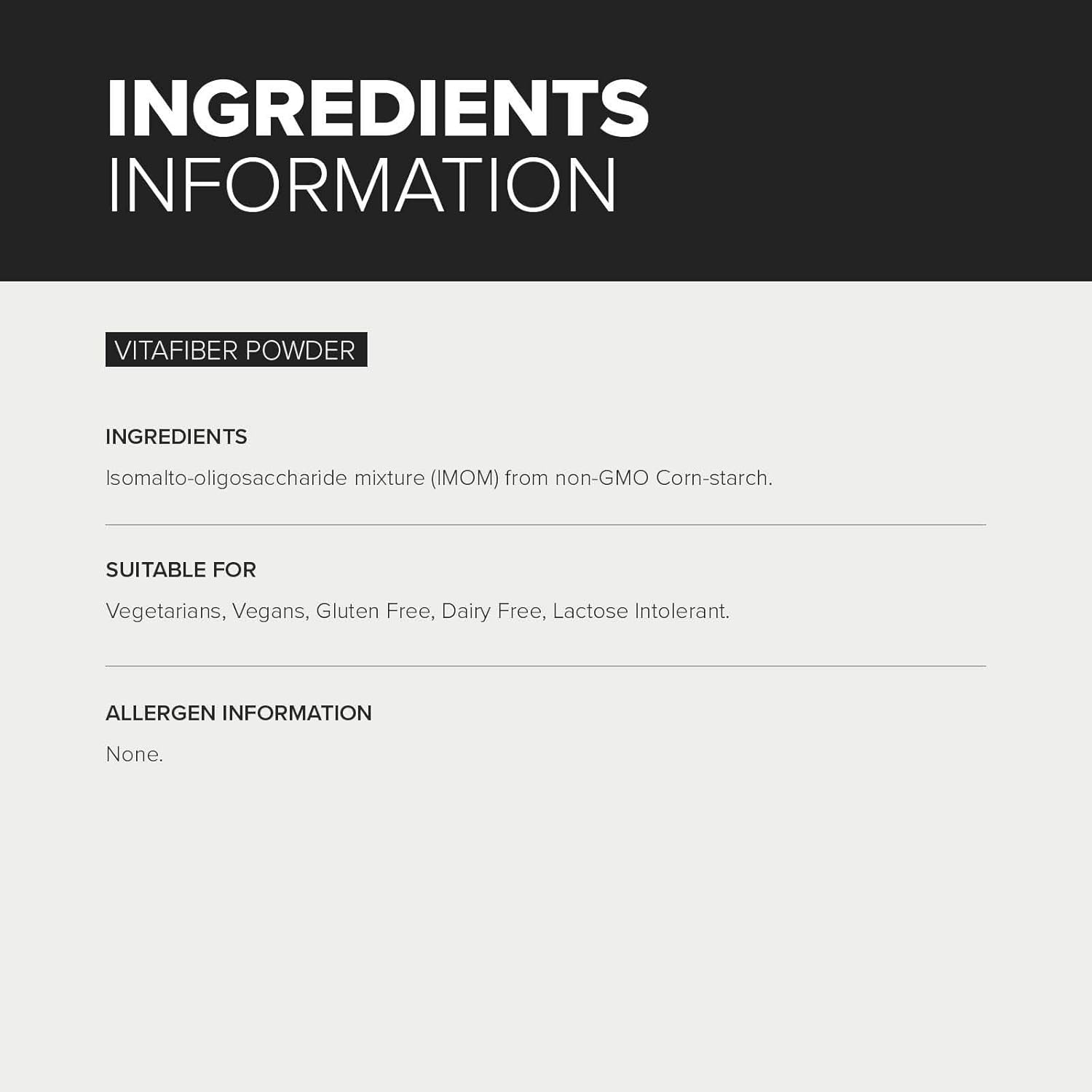Bulk - VitaFibre Powder Sugar & Flour Replacement, 500g 2