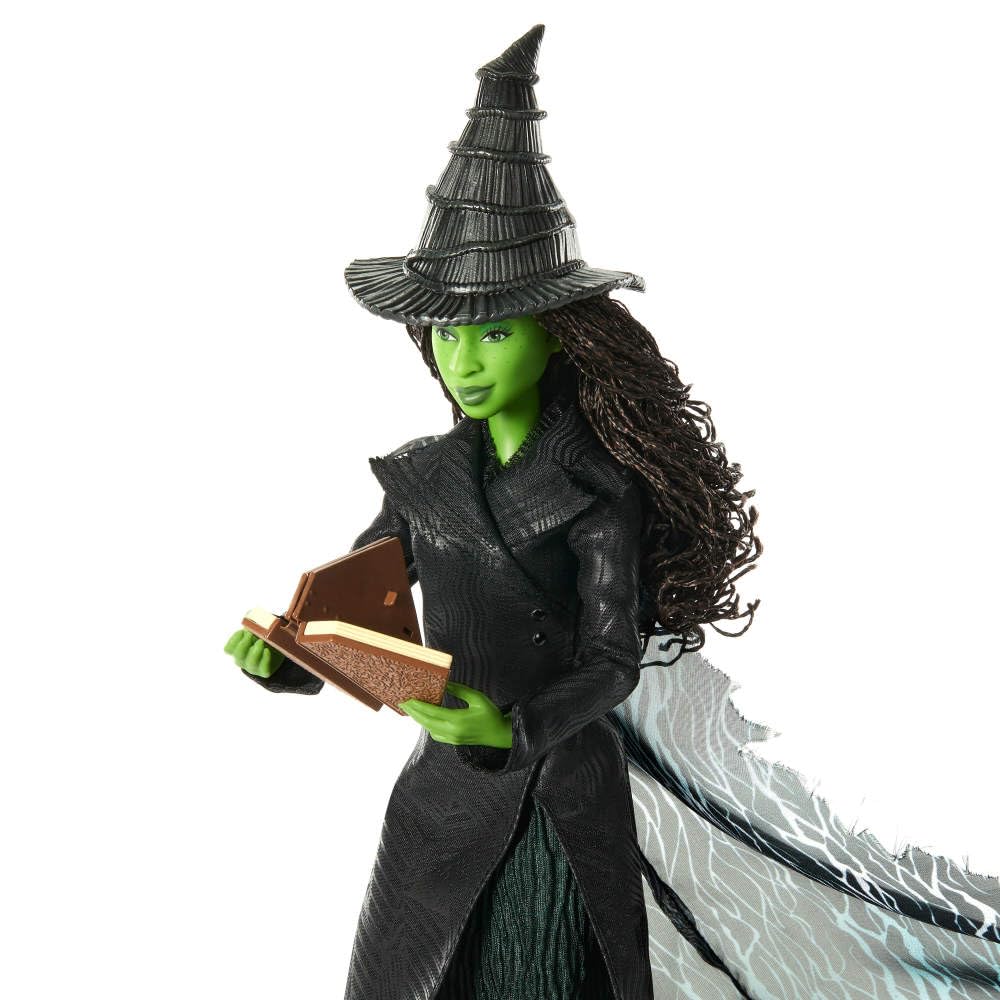 Mattel Wicked: Part 2 Elphaba Deluxe Fashion Doll with Removable Outfit and 4 Accessories - JFM12 16