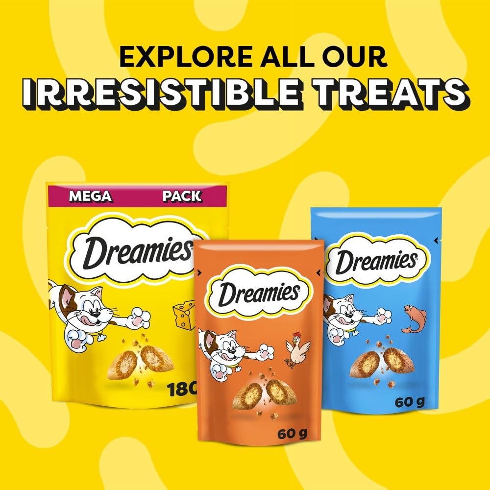 Dreamies - Cheese Cat Treats (8 x 60g Pouches) 14