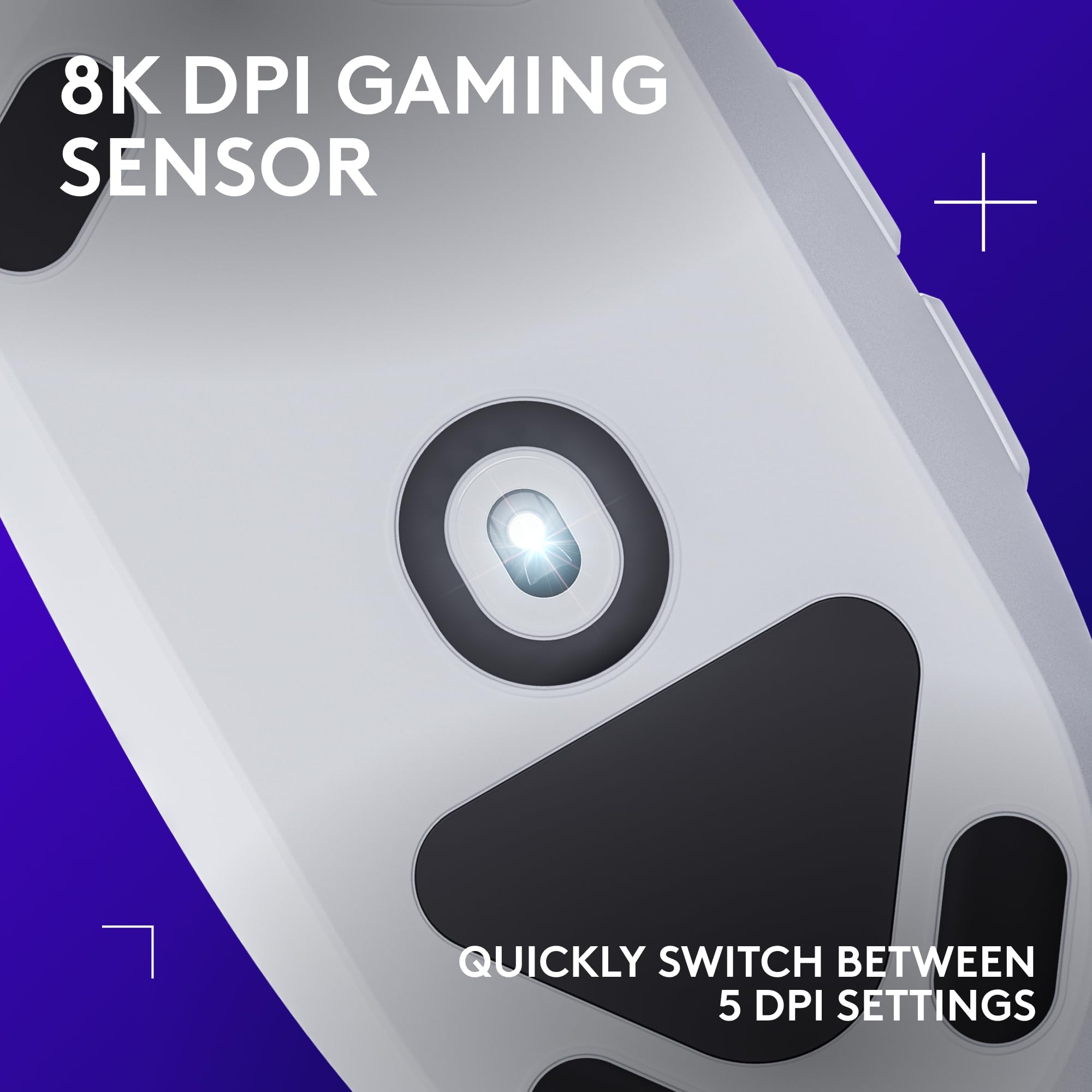Logitech G203 LIGHTSYNC Gaming Mouse - 8K DPI, 6 Programmable Buttons, RGB Lighting, Lightweight Design - White 12