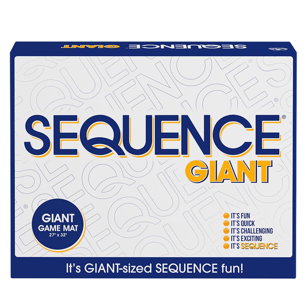 Jax Sequence Jumbo - Family Strategy Board Game | 2-12 Players | Ages 7+