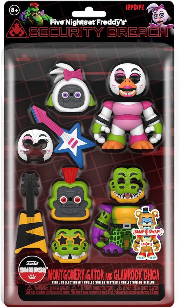 Funko Snapsies Five Nights at Freddy's - Glamrock Chica the Chicken & Gat Vinyl Figure