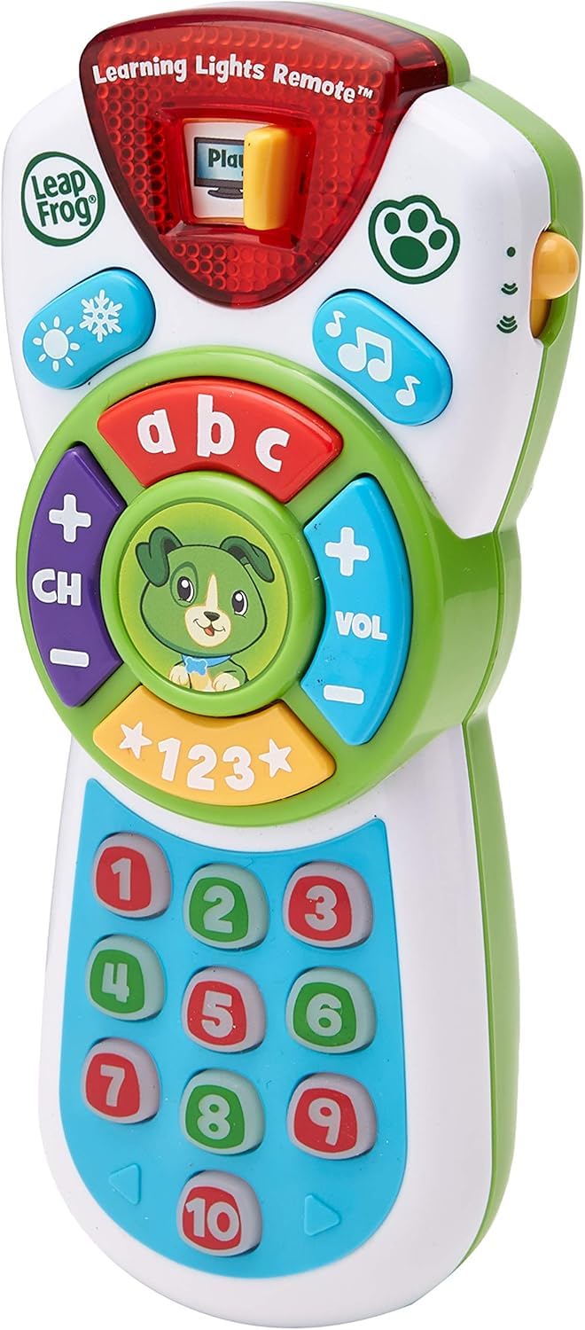 LeapFrog Scout's Learning Lights Remote - 17 Buttons, 100+ Sounds & Music | Ages 6+ Months