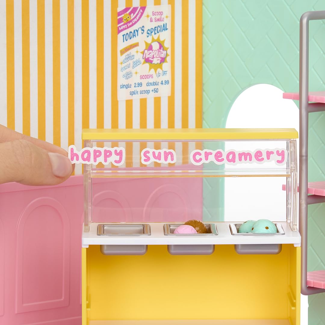 MGA's Miniverse Make It Mini Spaces Ice Cream Shop - Building Set for Kids 3+ 10