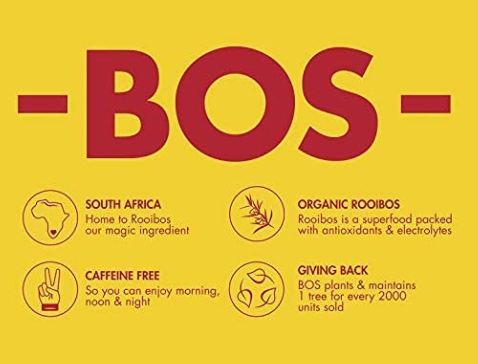 BOS Organic Rooibos Herbal Tea - Caffeine Free | 100 Teabags | 250g Carton 9