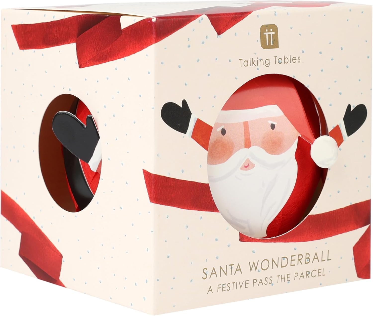 Talking Tables Pass the Parcel Christmas Kids Game - Santa Wonderball with 12 Jokes & 10 Mini Surprises 7