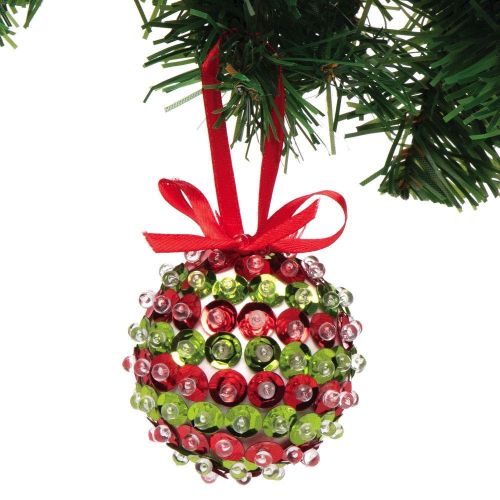 Baker Ross Sequin Bauble Decoration Kits – Pack of 3, Make Your Own Christmas Craft 8