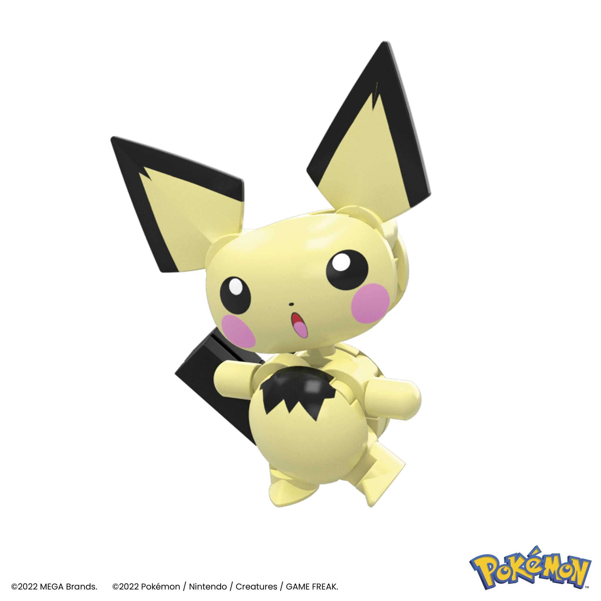 MEGA Pokémon Pikachu Evolution Building Set - 160-Piece Action Figure Playset for Kids 6+