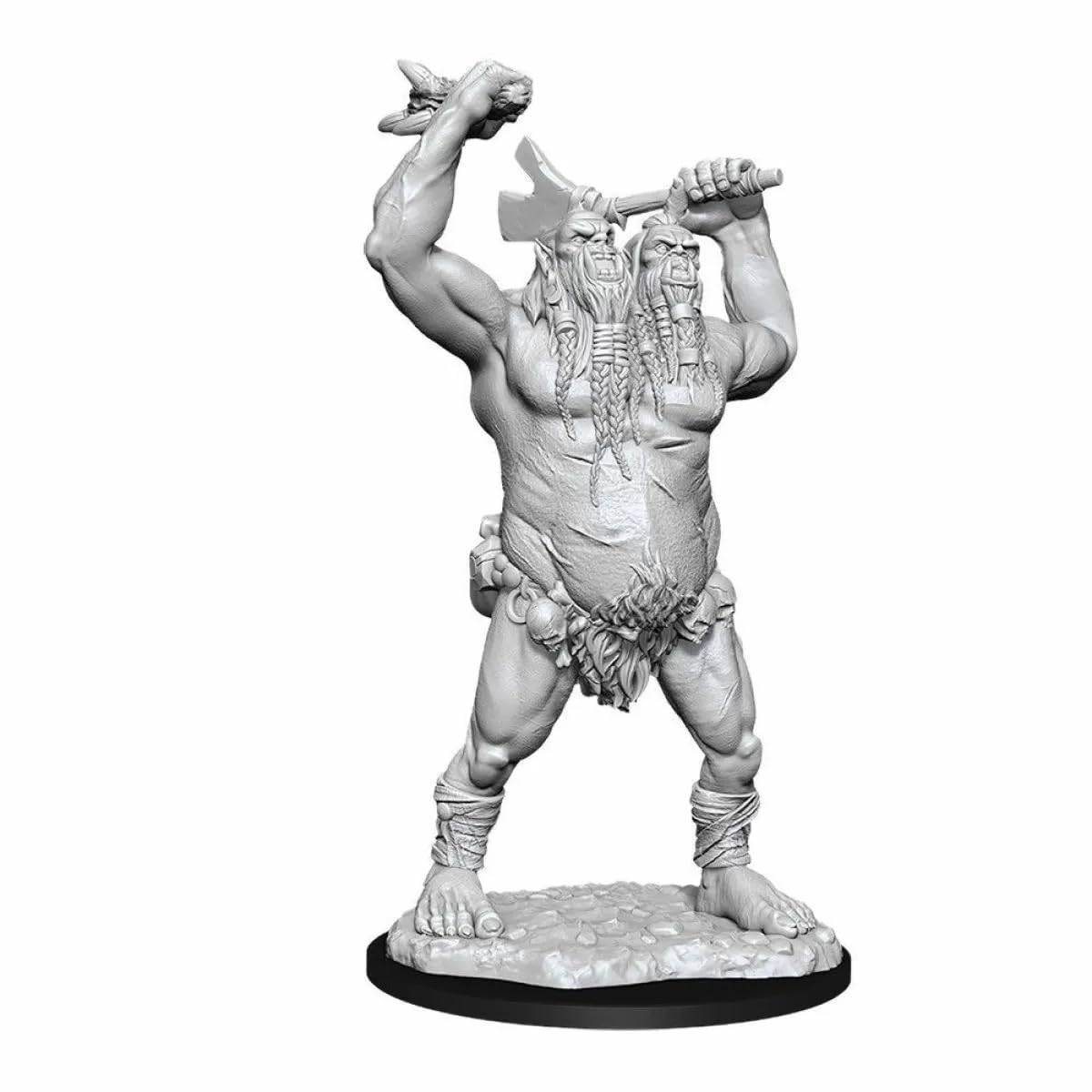 WizKids Nolzur's Marvelous Miniatures - D&D Ettin Monster Pack | Unpainted Plastic | 1 Piece