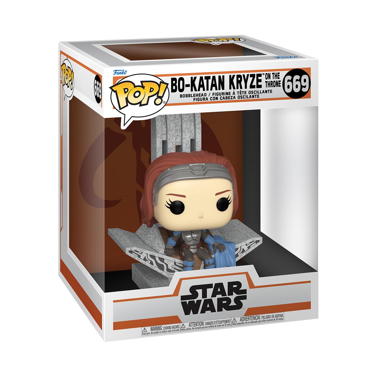 Funko Pop! Star Wars: The Mandalorian - Bo-Katan Kryze with Throne Deluxe Vinyl Figure 9