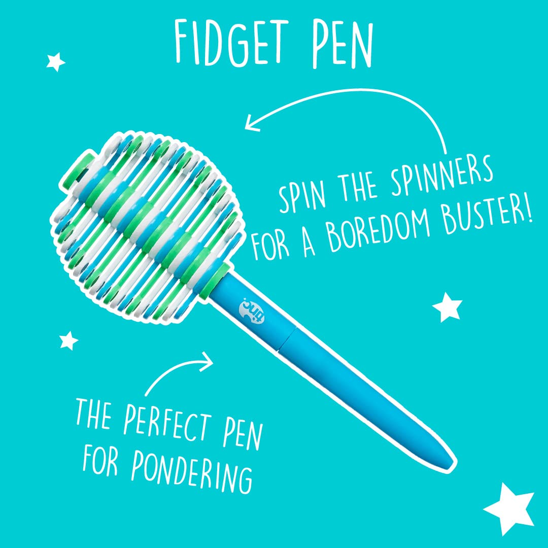 Tinc Fun Stress Relief Fidget Pen - Blue, Spin & Focus Fidget Tool 2