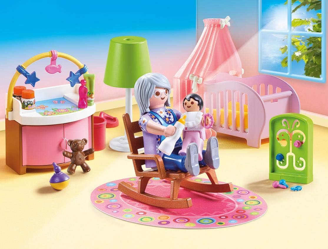 Playmobil 70210 Dollhouse Nursery Playset - For Children Ages 4+