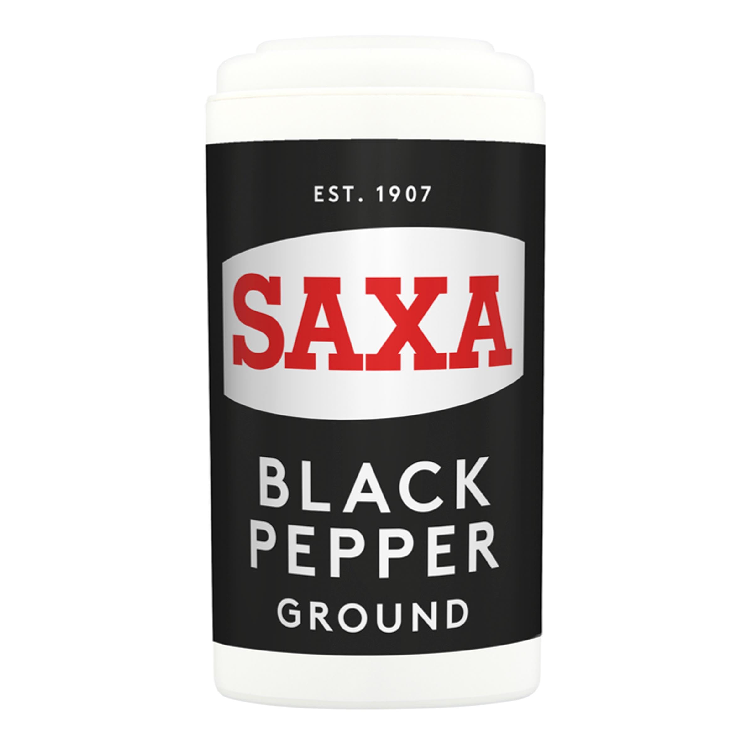 Saxa Ground Black Pepper - Premium Aromatic Seasoning | 25g Shaker