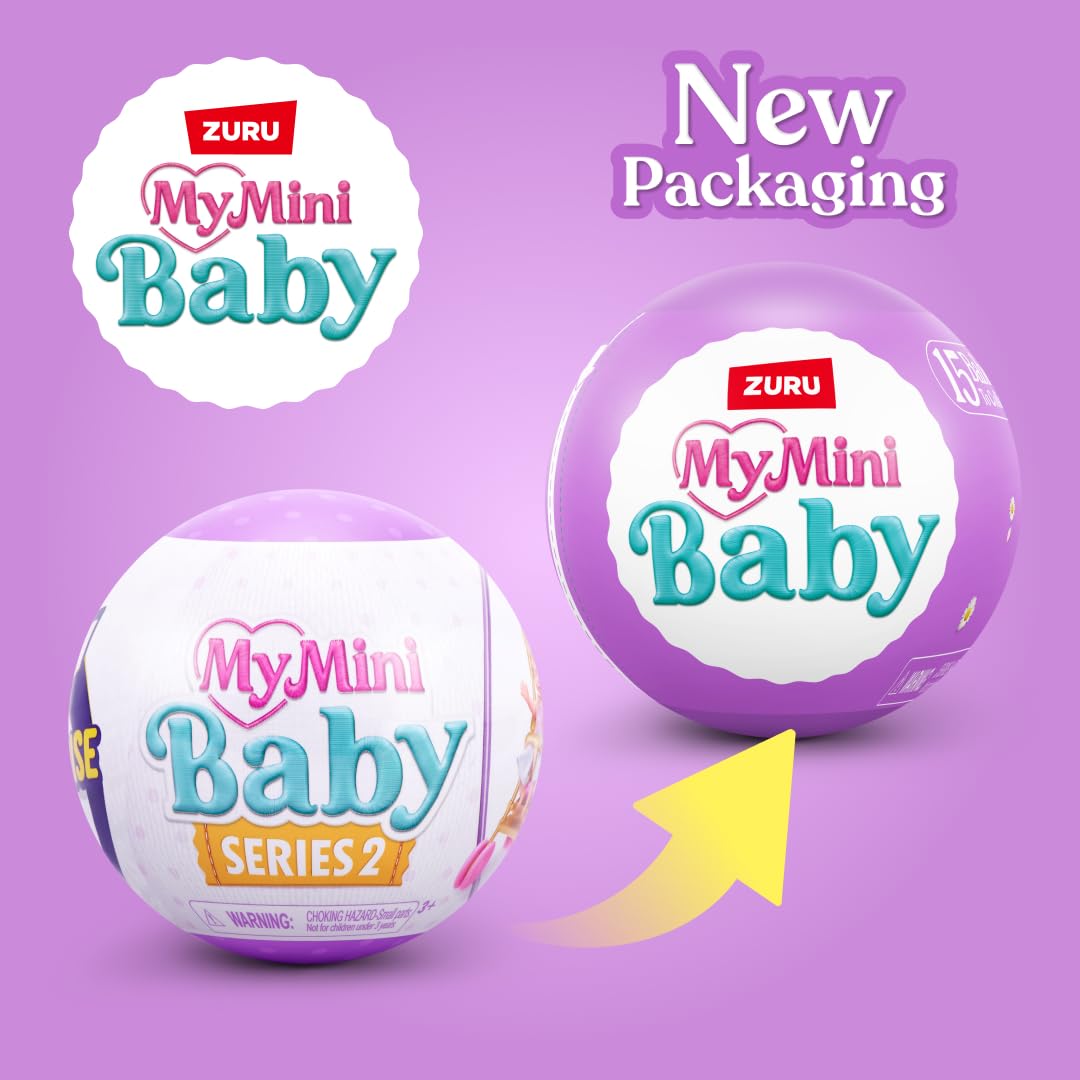 ZURU MY MINI My Mini Baby Series 2 Collectible Mystery Capsule Playset for Girls | 5 Surprises 3