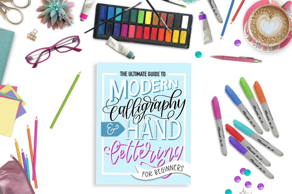 June & Lucy Modern Calligraphy & Hand Lettering Workbook - Learn Techniques & Practice | Paperback 2