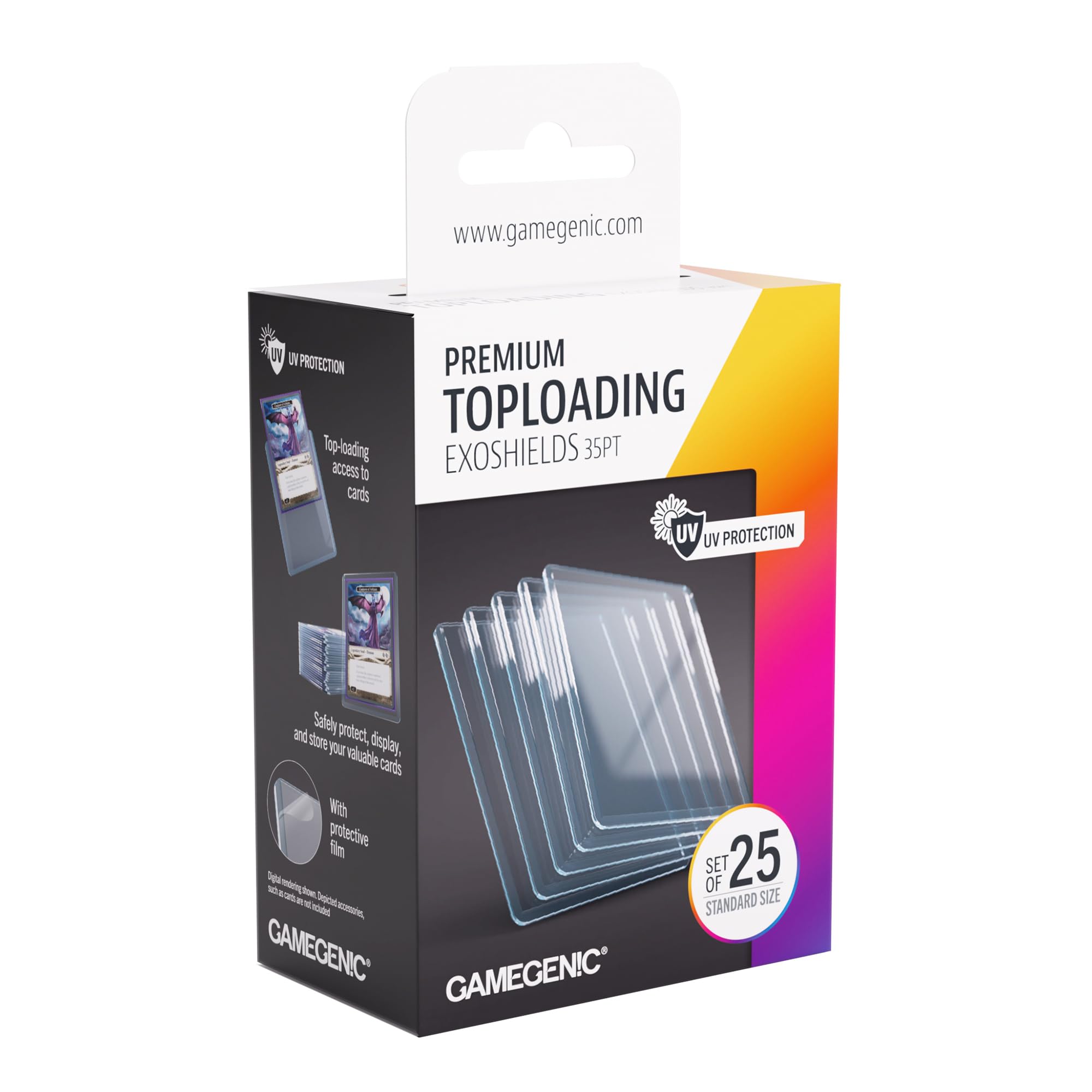 Gamegenic Premium Toploading Exoshields 35pt (25ct) – Card Game Accessory for Sleeved Cards 1