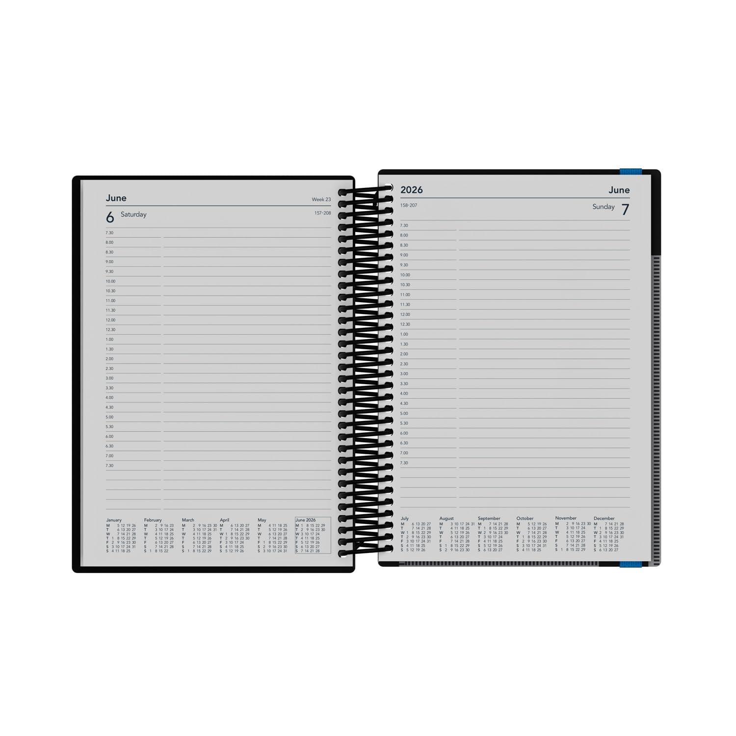 Collins 2026-2027 Mid/Academic Year Appointment Book - A5 Day-to-Page Planner | Yellow Hard Cover