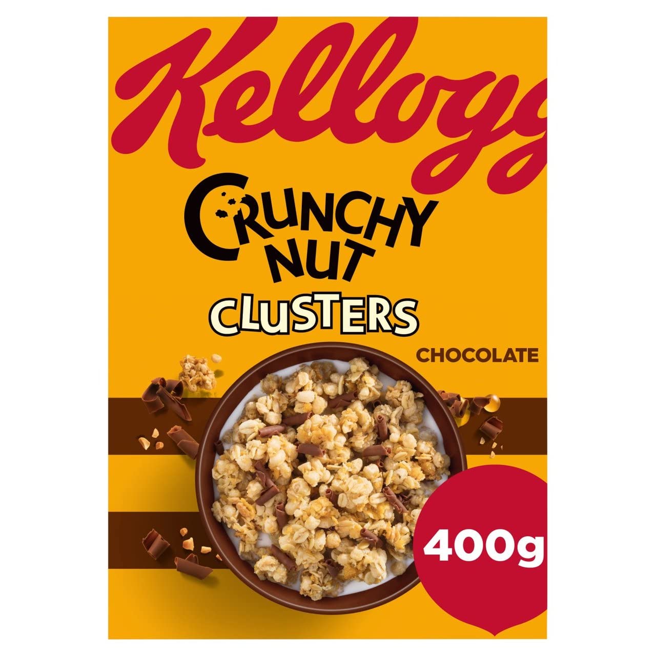 Kellogg's Crunchy Nut Chocolate Clusters Breakfast Cereal, 400g 1