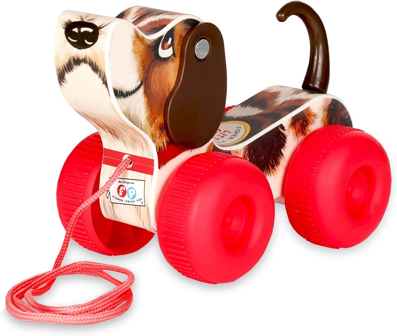 Fisher-Price Little Snoopy Pull-Along Toy - Retro Wooden Dog for Toddlers 6m+ 2