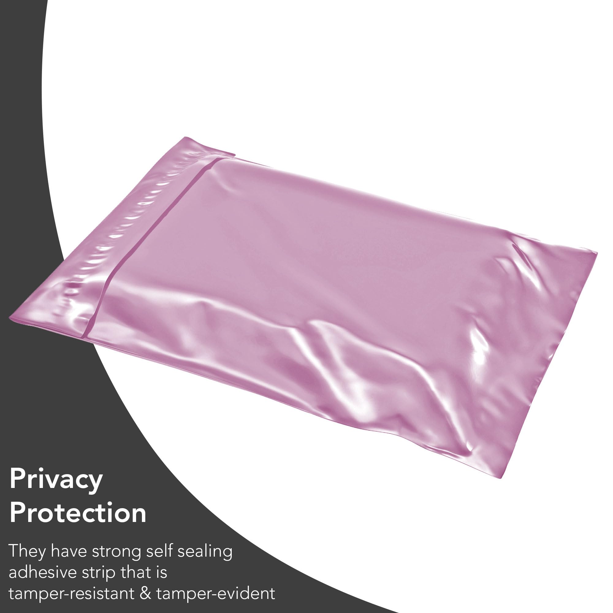 50 Mixed Baby Pink Parcel Bags, Postage Bags, Mailing Bags 5 Sizes 10 Each