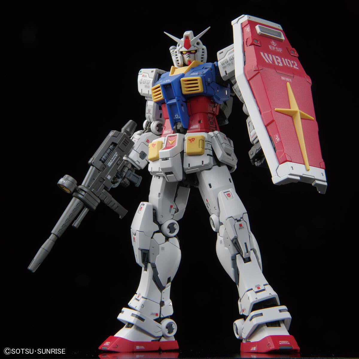 BANDAI SPIRITS Real Grade 1/144 RX-78-2 Gundam Ver. 2.0 Model Kit | Snap-Fit Plastic Figure