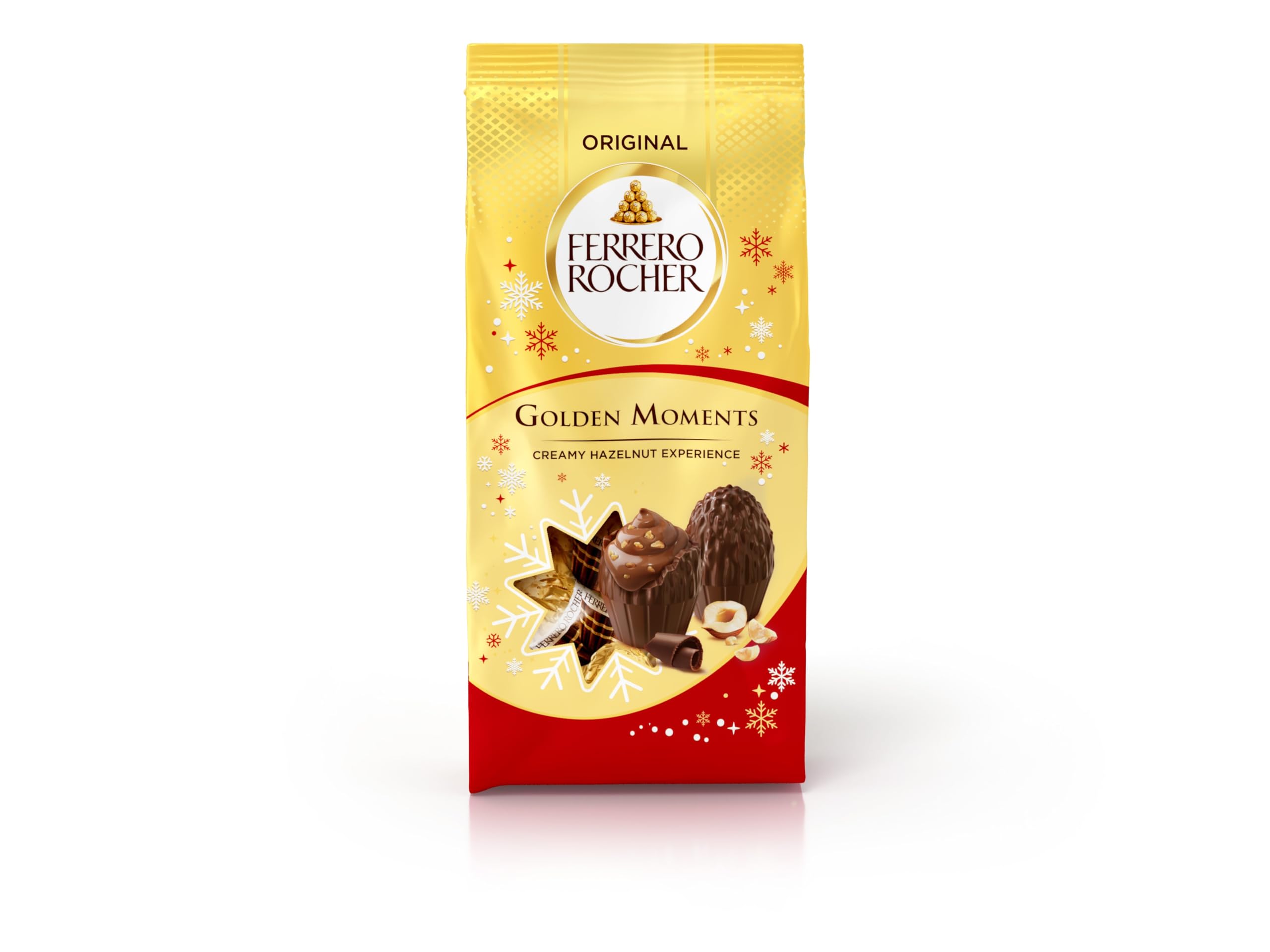 Ferrero Rocher Golden Moments Milk Chocolate Hazelnut Treats 90g Bag 3