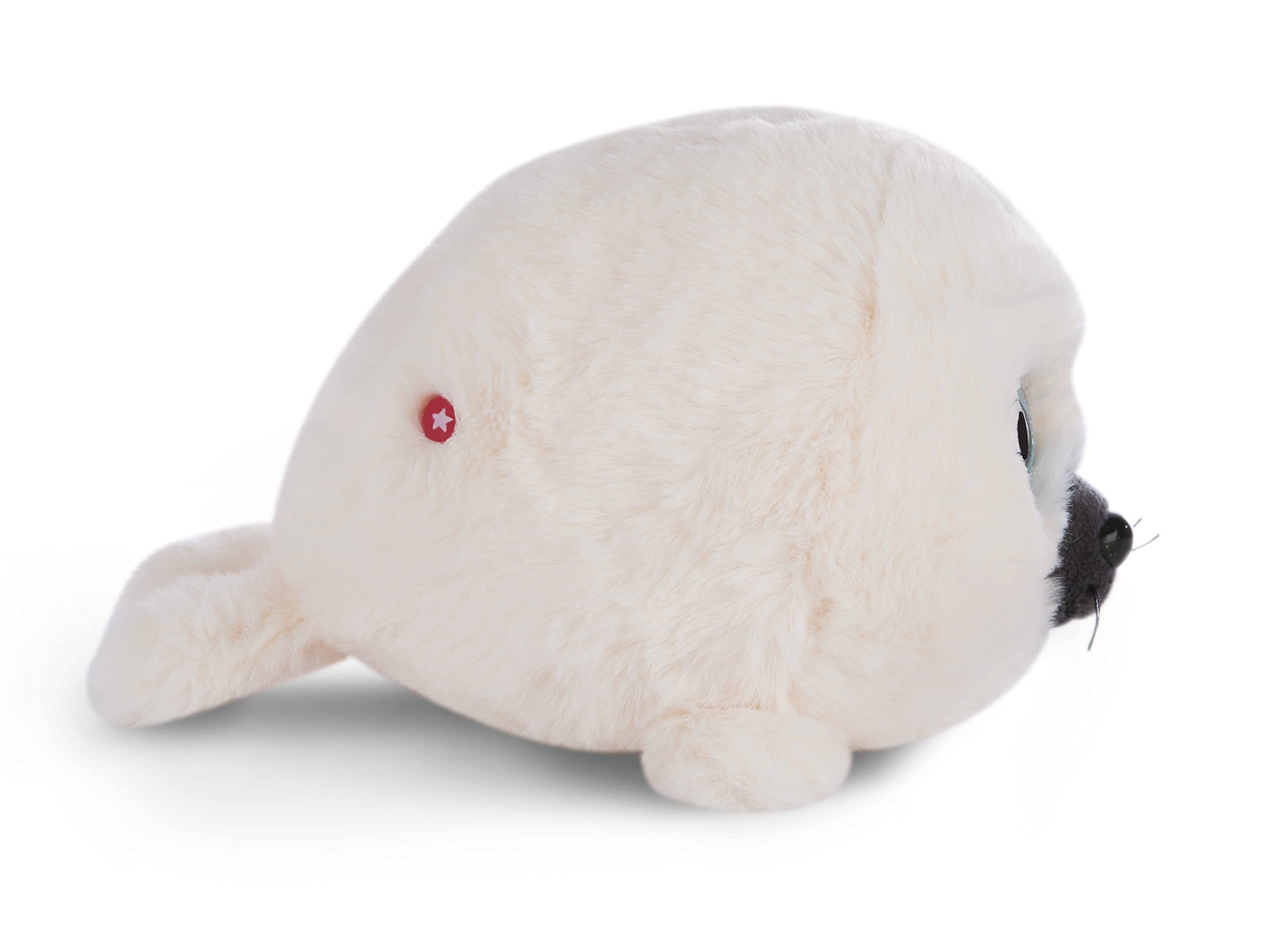 Nici GLUBSCHIS Seal Boubelle Stuffed Animal - 15 cm White Dangling | RPET Material