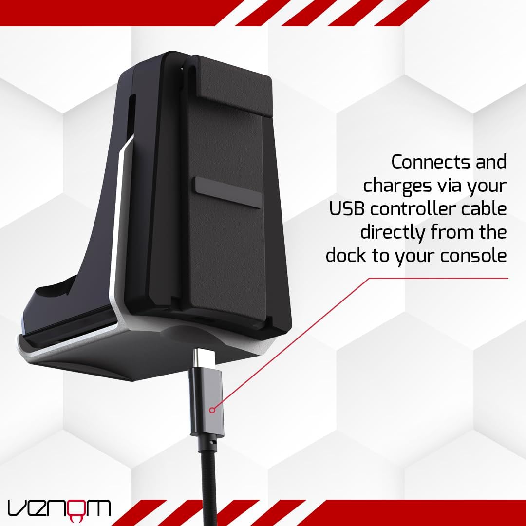 Venom PS5 Stealth Charging Dock and Headset Mount for PlayStation 5 4